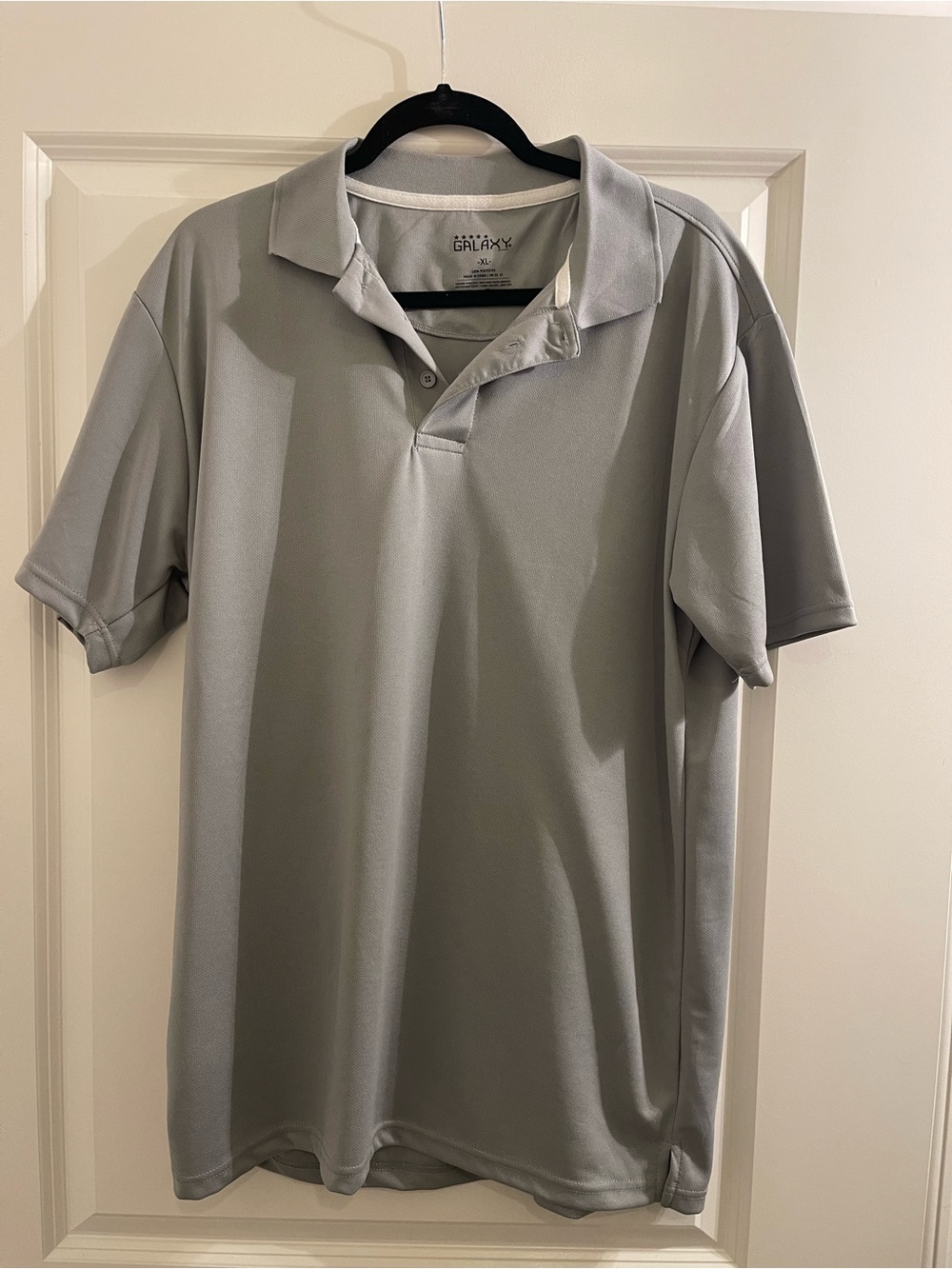 Galaxy By Harvic Men’s Light Gray Polo - Short Sleeve